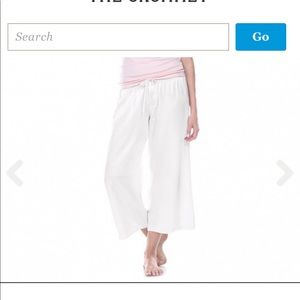 PJ Harlow White Cropped Pants